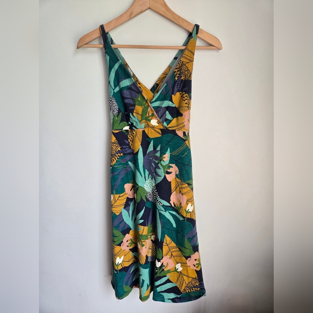 PATAGONIA Tropical Print Organic Cotton Dress